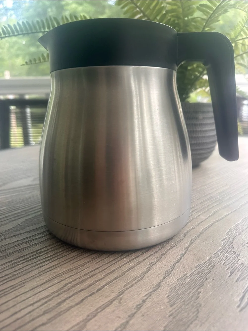 Keurig Stainless Steel Coffee Carafe with Black Lid and Handle